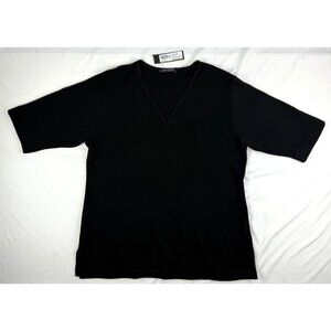 NWT New Orleans Knitwear Short Sleeve V-Neck Sweater Size M